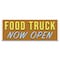 Signmission Food Truck Now Open Banner Concession Stand Food Truck Single Sided B-120-30062 - alternate 1